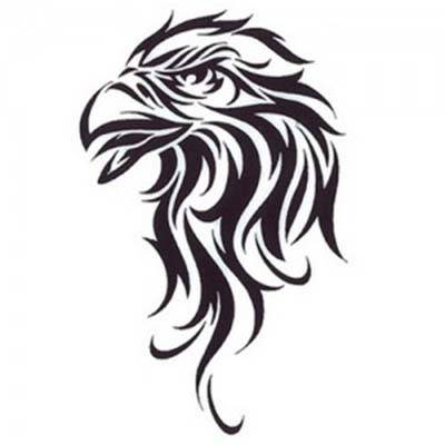 Tribal design of an eagle Fake Temporary Water Transfer Tattoo Stickers NO.10631